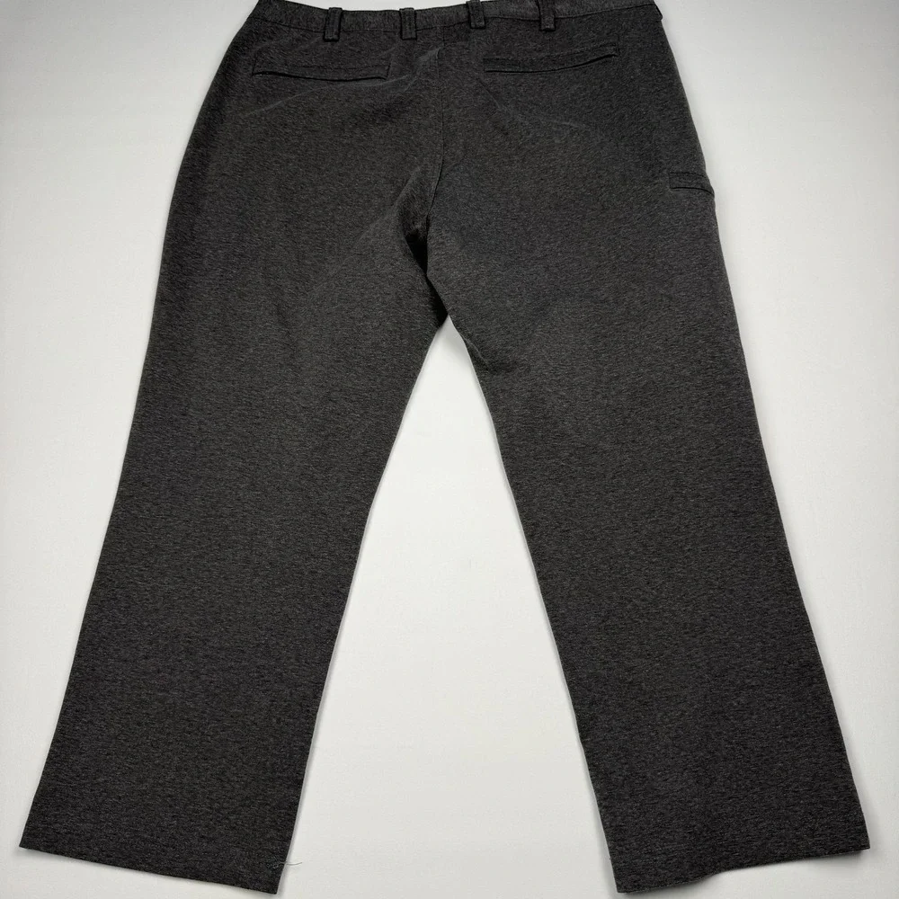 Duluth Trading Co Incog Chino Pants Mens 40x28 Gray Stretch Casual